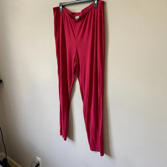 J.Jill Women's Large Wearever Collection Slim Ankle Soft Lounge Comfy Pants Red - Picture 9 of 16